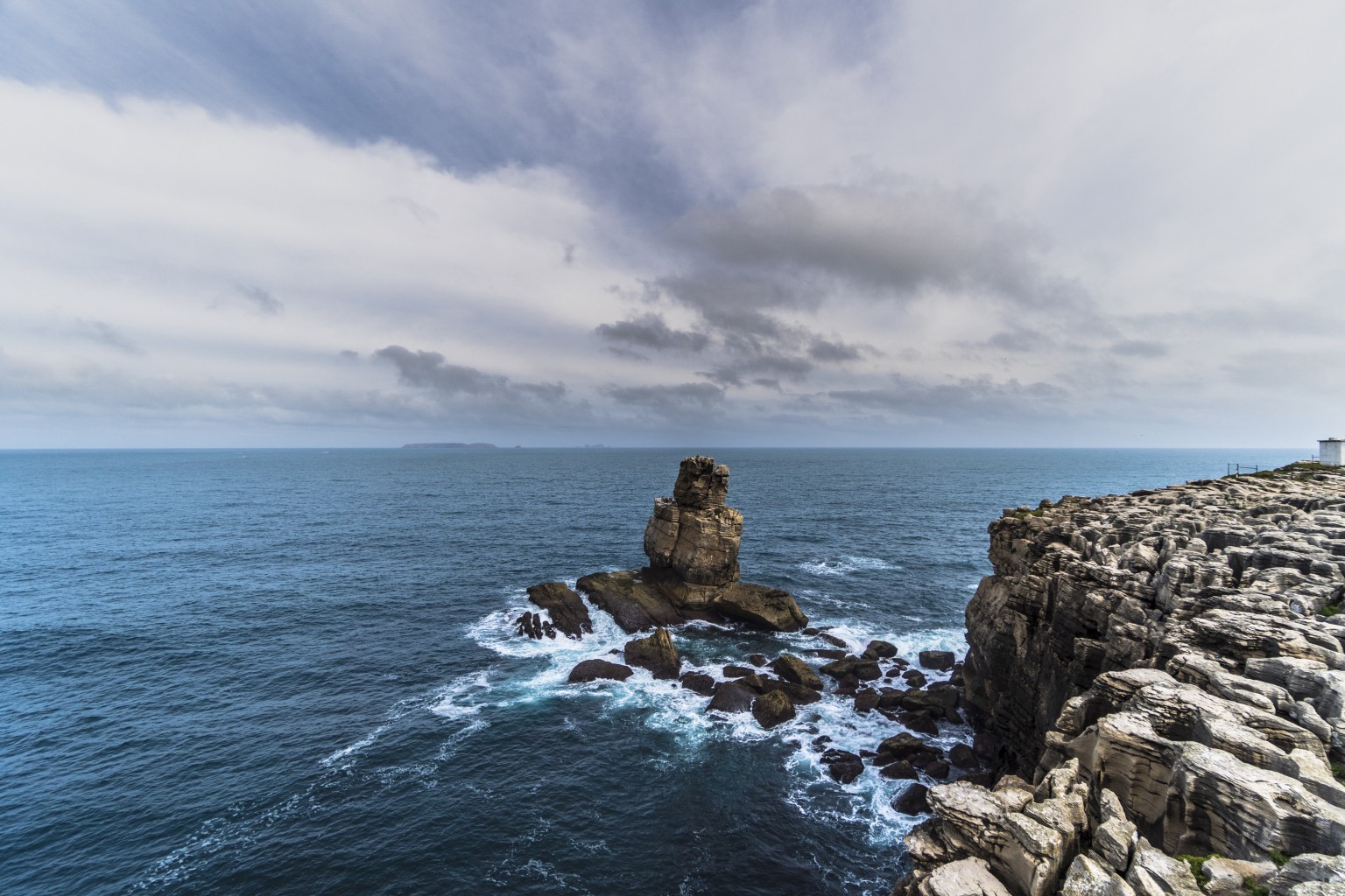 A colorful coastline village in Portugal or Spain